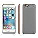 iPhone 6S Plus / 6 Plus (not for iPhone 6 / 6s) Battery Case Charger [Extra Bonus-Tempered Glass Screen Protector], i.VALUX 6800mAh External Battery Backup Protective Charger Case (Orange)