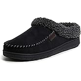 Dearfoams Men’s Brendan Indoor/Outdoor Breathable Memory Foam Clog House Shoe with Wide Widths Slipper