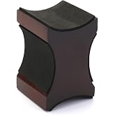 QWORK Guitar Neck Rest, String Instrument Wooden Neck Craddle Guitar Neck Rest Support Pillow for Guitar Workstation, Ukuleles, Violins, Banjos, Mandolins