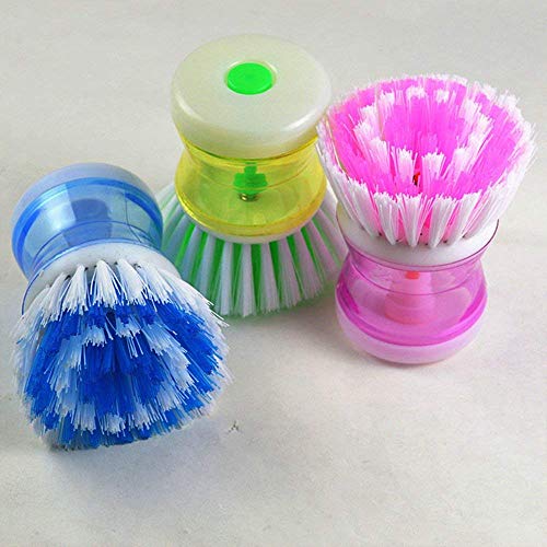 Xeminor Pot Detergent Wash Pot Brush Dish Wash Brush Bowl Wash Brush Wok Brush Applies To All Kinds Of Pots In The Kitchen 3 Pieces Random Color Superiorâ€'Quality and Creative