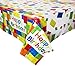 Building Block Party Supplies | Includes Paper Plates, Cups, Napkins, Tablecloth and Banner | Tableware for Brick and Construction Themed Birthday Parties | Boys Birthday Party Decorations Serves 16