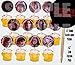 Party Over Here Stranger Things Cupcake Picks Double-Sided Images Cake Topper -12, Eleven Mike Dustin Lucas Will Steve Nancy Jonathon Joyce Jim Billy Max