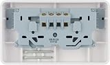 Schneider Electric Lisse 13A 2-Gang Converter with Outboard Rockers view 2
