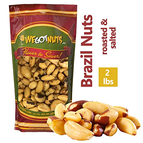 We Got Nuts Roasted Salted Brazil Nuts 2 Lb Bag,