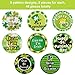 48 Pieces St. Patrick's Day Button Shamrock Pins Metal Pins Irish Green Badges Pin for Kids Adults Party Favor Decorations Accessories