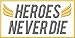 Heroes Never Die Angel Wings Embroidered Iron On Applique Patch - White, Nonmetallic Champagne Gold, Dark Gray, 4