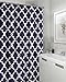 Geometric Patterned Shower Curtain 70-inch By 72-inch - Navy