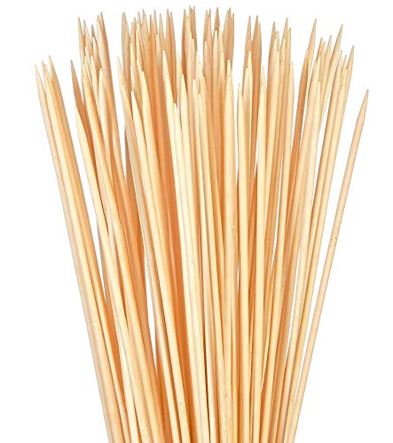 Bambu Stix Marshmallow Roasting Sticks - 36 Inch 5mm Thick Heavy Duty - Extra Long Bamboo Sticks - Smores Sticks - Bonfire Skewers - Bamboo Skewer - 100% Compostable (100 Piece)