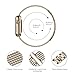 Wearlizer Compatible with Apple Watch Band 42mm 44mm iWatch Womens Mesh Loop Stainless Steel Replacement Chain Metal Strap Dress Wristband Cool Bracelet Series 4 3 2 1 Sport Nike+ Edition-Scrub Gold