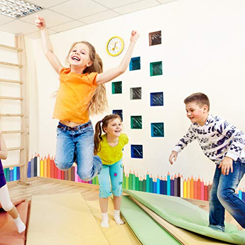 Alphatool 5 Pack Pencils Bulletin Board Borders- Coloful Pencil Pattern Decorative Border Trims, Chalkboard Board Trimmers for Classroom, School, Office Decoration for Teacher- 57 × 6.3 Inches - Thumbnail 4