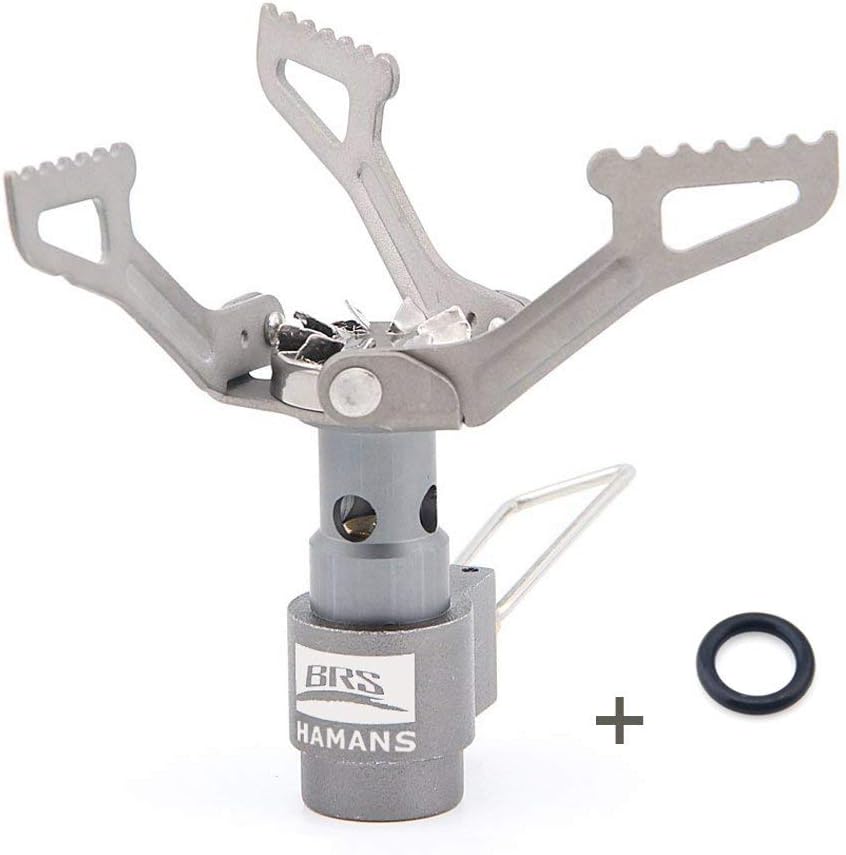 Hamans BRS 3000T Backpacking Stove Camping Stove Pocket Stove Portable Propane Stove Ultralight Mini Stove with 1 Extra Backup O-Ring - Image 3