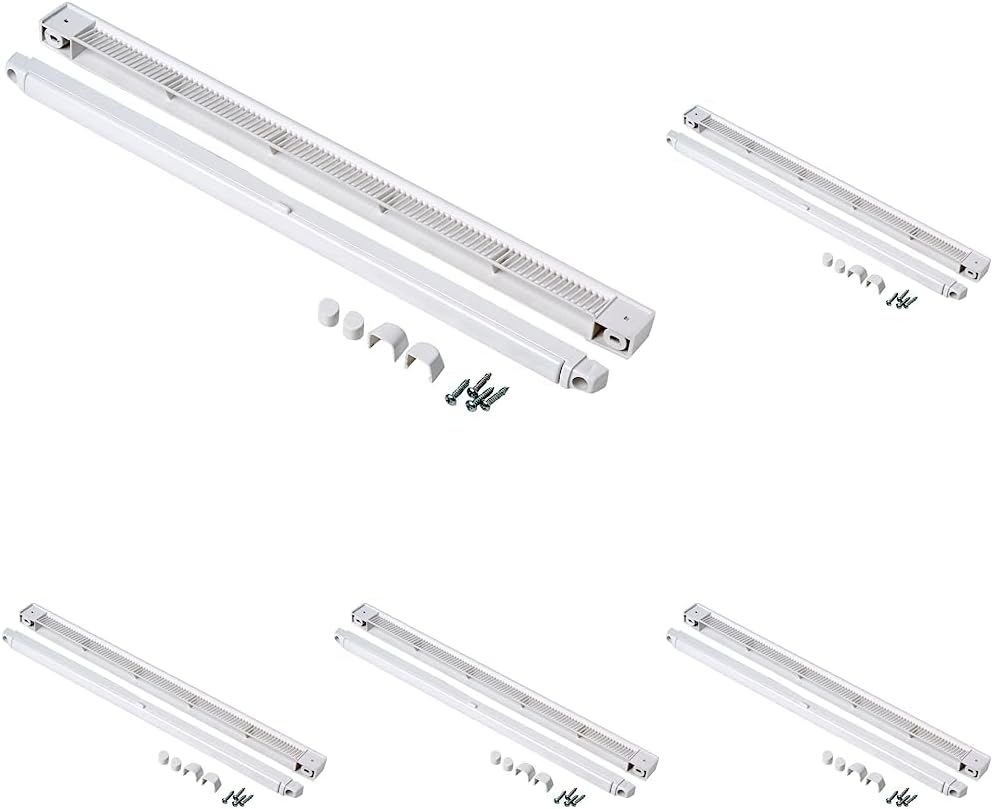 Merriway BH05603 Windows and Door Trickle Vent 400 mm White Pack of 5