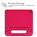 Fintie Shock Proof Case for Amazon Fire (Previous 5th Generation, 2015 7 inch) - Kiddie Series Light Weight Convertible Handle Stand Kids Friendly Cover, Magenta