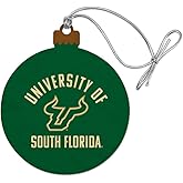 GRAPHICS & MORE University of South Florida Bulls Logo Wood Christmas Tree Holiday Ornament