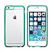 LUVVITT [ClearView] Hybrid Scratch Resistant Back Cover with Shock Absorbing Bumper designed for Apple iPhone 6/6s (4.7) Teal Mint Green