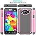 Galaxy J3 2016 Case,Galaxy J3V Case,Galaxy J3 6 Case,Galaxy Amp/Express Prime Case,Galaxy Sky/Sol Case,Asmart Shockproof Dual Layer Protective Cover Phone Case for Samsung Galaxy J3 V 2016 (Pink)