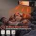 TRUSTECH rustech Electric Patio, Infrared Heater with Remote Control, Timed Auto Shut Off, 1500W Adjustable Thermostat, 3 Seconds Instant Warm Easy Install Wall Mount Indoor/Outdoor Backyard Garage