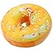 ChezMax Round Doughnut Donut Seat Back Stuffed Cushion Insert Filler Filling Throw Pillow Plush Play Toy Doll for Staycation Sofa Watching TV in-Bed Reading Mango Muffin 16 X 16''