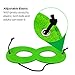 AIMIKE Superhero Masks, Cosplay Party Favors, Superhero Eye Masks for Kids with 100 Round Superhero Stickers, 24Pcs Multicolor Masks