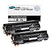 TonerPlusUSA Compatible Toner Cartridge Replacement for HP CF283A ( Black , 2-Pack )