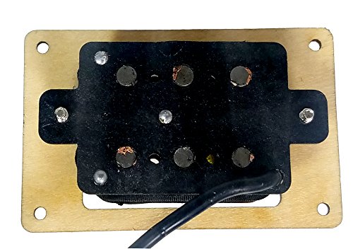 "DeltaBucker Deluxe" 3-string Maple Cigar Box Guitar Humbucker Pickup pre-wired with Volume & Tone - No Soldering Required