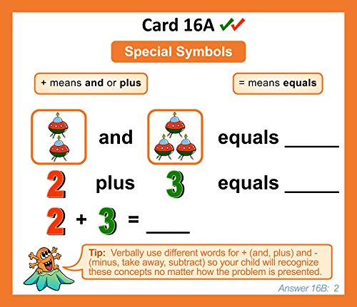 Gifted Testing Flash Cards - Math Concepts for Pre-K - Kindergarten - Educational Toy Practice for CogAT test, OLSAT test, ITBS, NYC Gifted and Talented, WISC, WPPSI