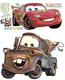 Disney Pixar Cars 2 Lightning McQueen &amp; Mater Peel and Stick Giant Wall Decal Bundle (Toy)