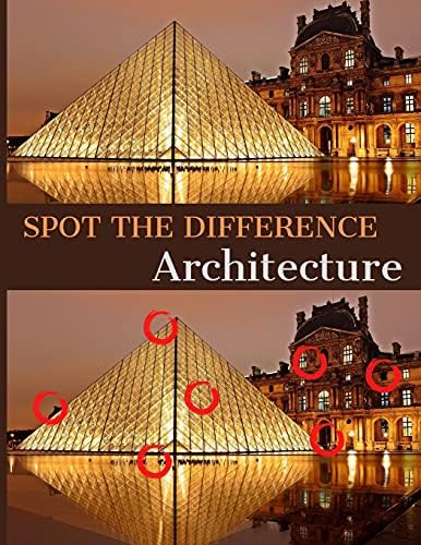 Spot the Difference: Architecture: A Hard Search and Find Books for Adults | Puzzle Books for Adults, Teens and Seniors | Find the Difference Puzzle Book | Brain Games for Adults