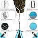 Double Camping Hammock With Straps – UNIQUE 4in1│Complete Fast Setup Hammocks Bundle, Waterproof, Lightweight Parachute Nylon, in Compression Tree Sack Blue