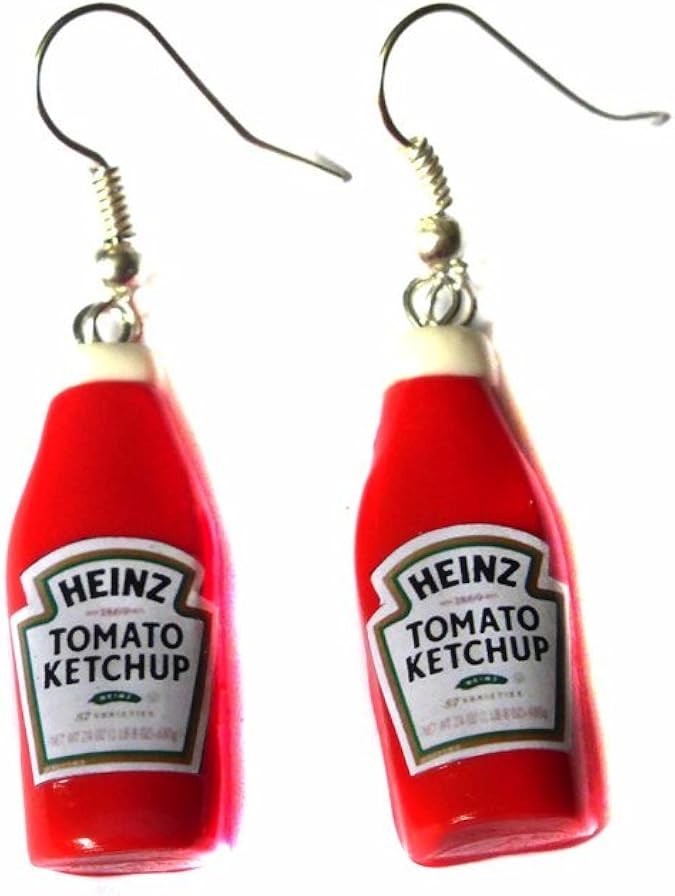 Tomato Ketchup Bottle Earrings Amazon.co.uk Jewellery