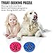 Fanxieast Slow Feeder Dog Bowl, 2 Pack of Fun Interactive Pet Food Dish,Anti Choking Slow Eating,Bloat Stop Puppy Swirl Puzzle for Healthy Diet Eating Habit (2 Pack, Blue&Red)