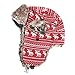 Vktech® Womens Lovely Warm Winter Bomber Cap Lady Russian Trapper Ear Flaps Ski Hat Red