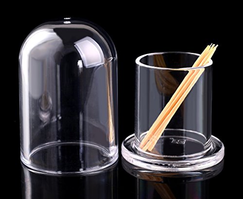 Giftale Acrylic Toothpick Holder Dispenser Break-Resistant,Polycarbonate Plastic Glassware#8007 - Thumbnail 2