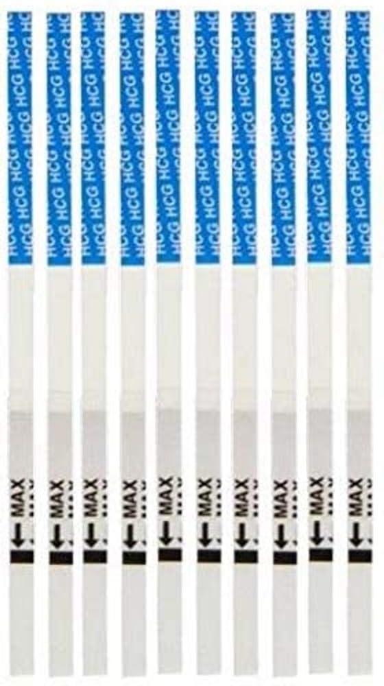 20 x Ultra Early 10mIU Pregnancy Test Strips (4mm Wide Width) - Tests up to 6 Days Earlier