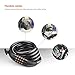 TACKLIFE Bike Lock, HCL1C Self Coiling Bicycle Cable Lock 4 Digit Resettable Combination Cable Bike Locks with Complimentary Mounting Bracket, 4 Feet x 1/2 Inch