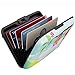 RFID Blocking Wallet Case for Women or Men, Theft Proof Credit Card Holder, Slim Design Fits in Front Pocket (Olws-three)