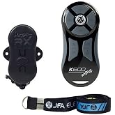 JFA Electronics K600BKGRY Long Distance Remote Control up to 600 Meters or More Pro Car Audio Systems Gray Black