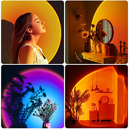 Panamalar Smart Sunset Lamp, WiFi Sunset Projection Lamp 16 Color