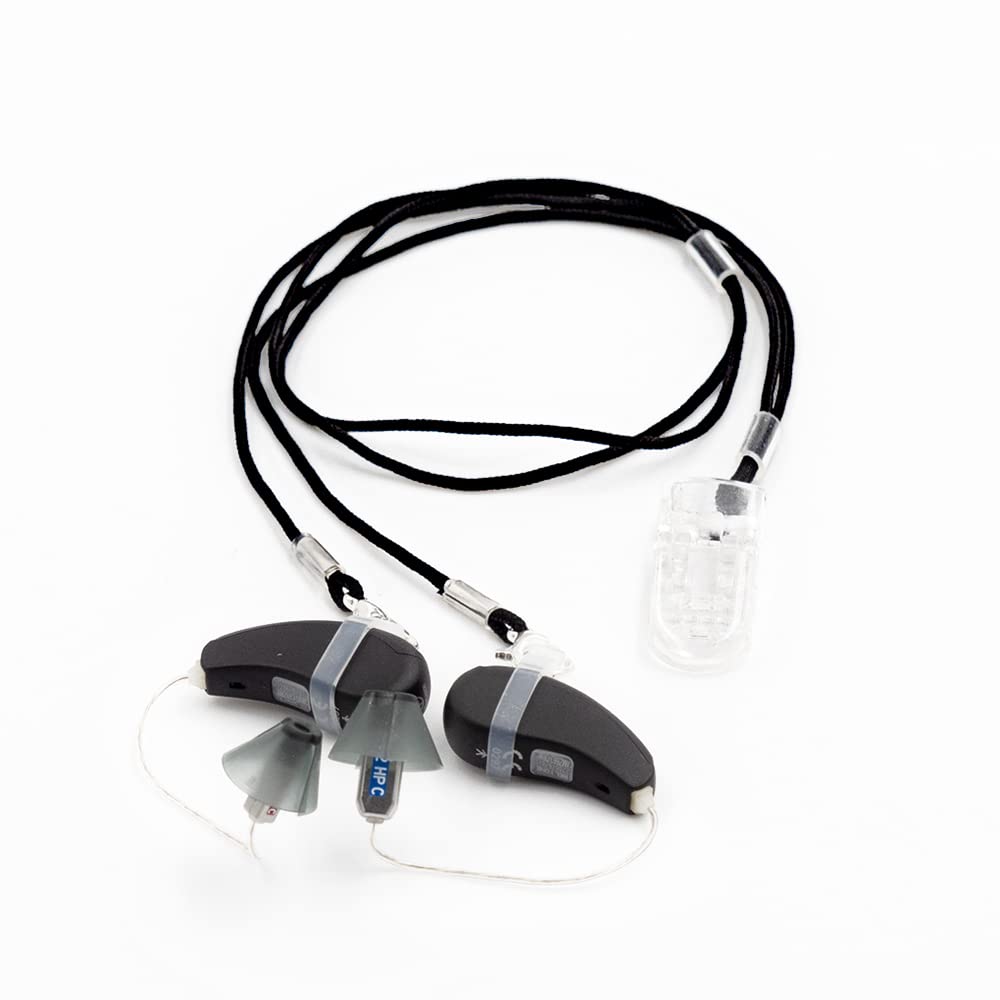 Anti-fall Clip for Hearing Appliances for Adults and Children Hearing Equipment (Black)