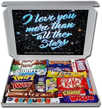 Personalised I Love You More Than All The Stars Gift Hamper Chocolate Selection Box