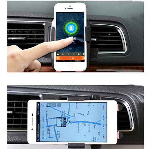Universal Air VentPhone Car,iBarbe Smartphone Car Air Vent Mount Holder Cradle Compatible with iPhone X 8 8 Plus 7 7 Plus SE 6s 6 Plus 6 5s 5 4s 4 Samsung Galaxy S6 S5 S4 LG Nokia and More-yellow