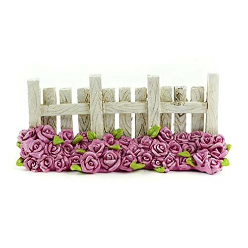 Touch of Nature 55722 Fairy Garden White Picket Fence, 5"