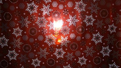 Trim A Home Festive Christmas Wrapping Paper 3.33 YD x 2.5 FT. 25 SQ FT. 1 Roll Red Foil White & Silver Snow Flakes Christmas Wrapping Paper