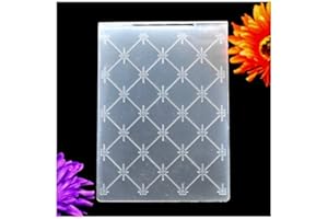 KWELLAM Grid Star Plastic Embossing Folders for Card Making Scrapbooking and Other Paper Crafts