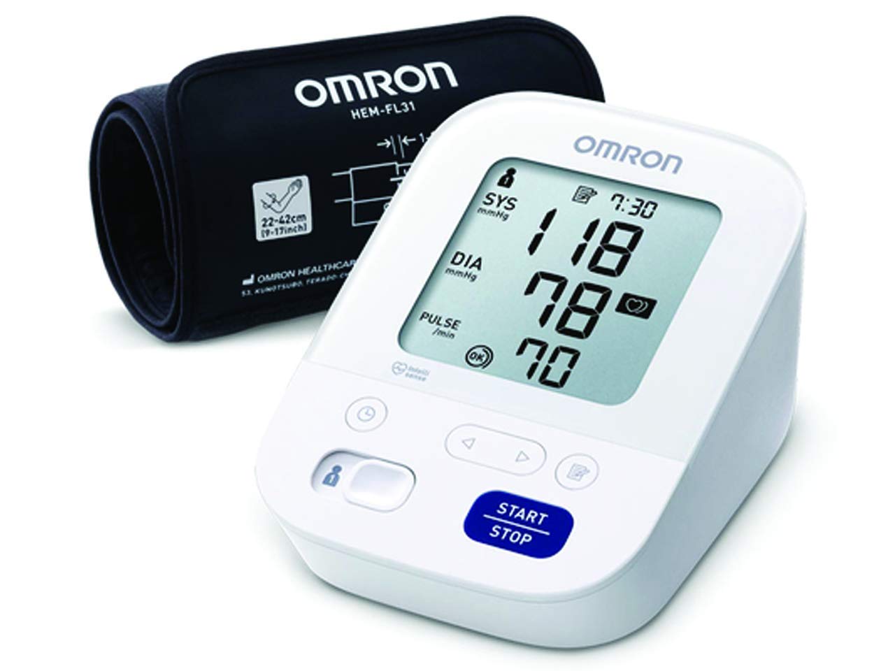 Omron M3 Comfort Misuratore Automatico Della Pressione Da Braccio, 789 g