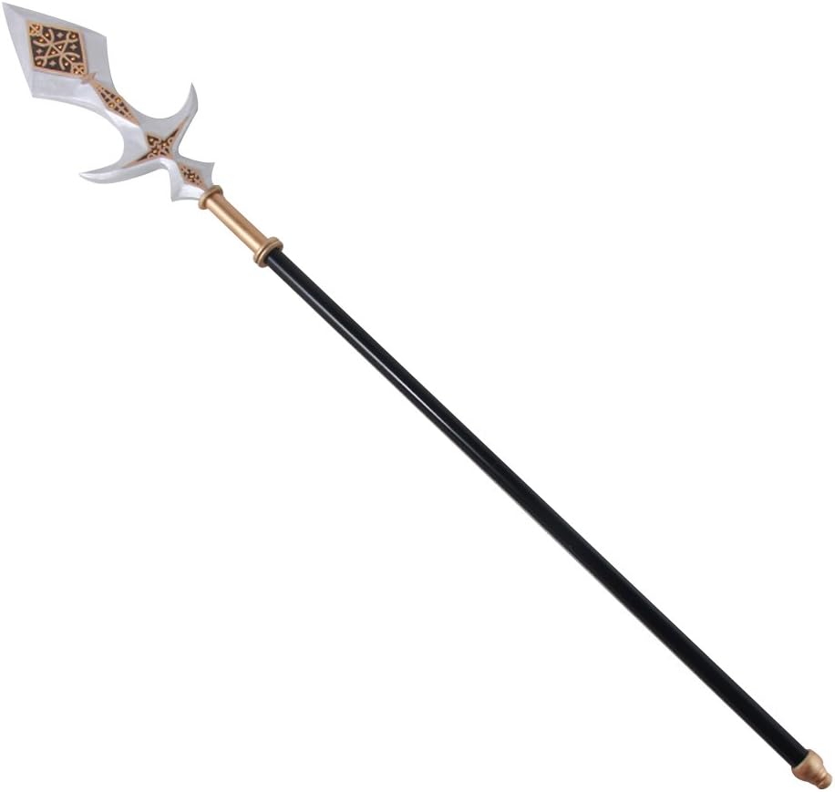 Amazon Com Mtxc Fate Grand Order Cosplay Prop Leonidas Spear Guardian Of The Hot Gates Black Toys Games