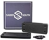 Military-Grade Gun Magnet 2-Pack | 40lbs Rated | HQ Rubber Coated Magnetic Gun Mount for Handgun, Shotgun, Rifle. Easy Conceal in Car, Truck, Safe. Strong Magnetic Holster. Maximum Grip. (Black)