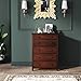 VASAGLE Chest of Drawers, 5-Drawer Dresser with Solid Wood Frame, Storage Unit for the Bedroom, Living Room, Kid’s Room, with Antique-Style Handles, Easy Installation, Espresso