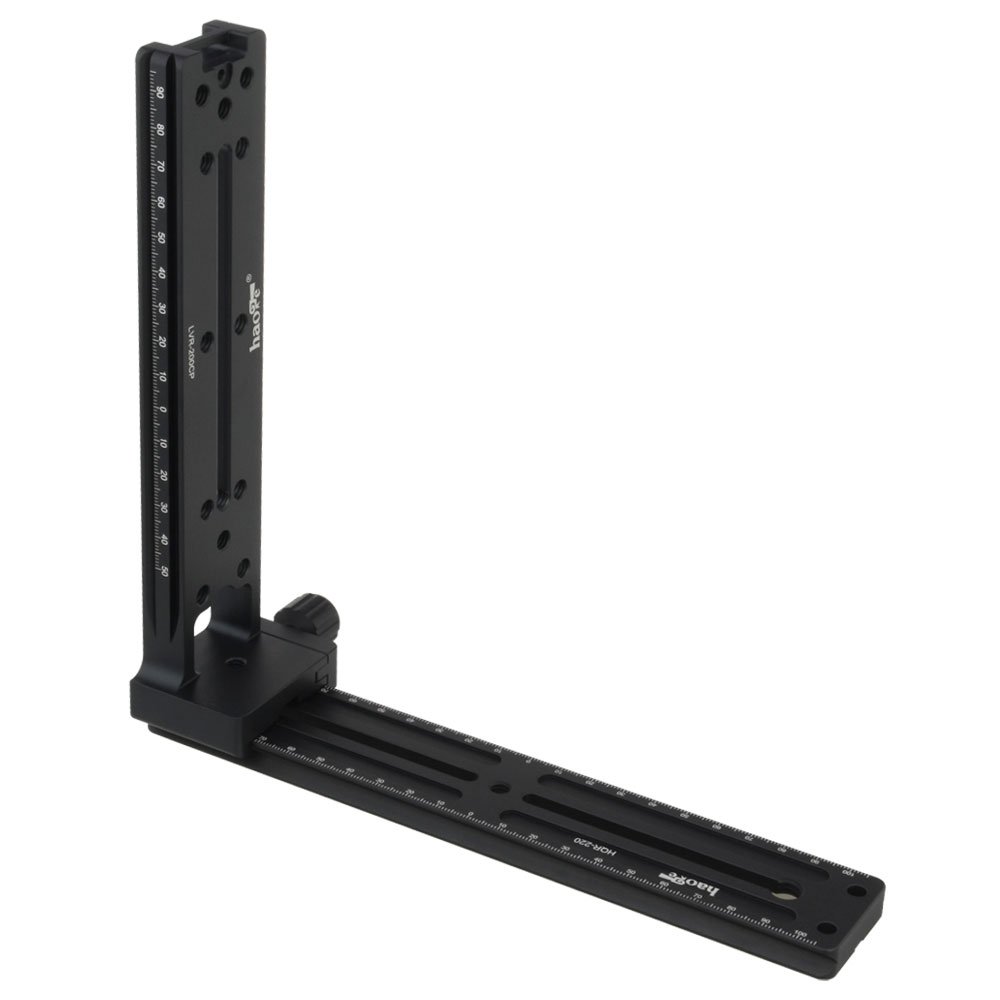 Haoge Quick Release Vertical L Plate Nodal Slide Set for Panorama Panoramic Head fit Arca Swiss Type Tripod Ballhead Ball Head Clamp AS CP