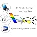 Cyxus Blue Light Filter (Lightweight Flexible) TR90 Reading Glasses, Anti Eyestrain [Better Sleep] Rectangle Computer Eyewear